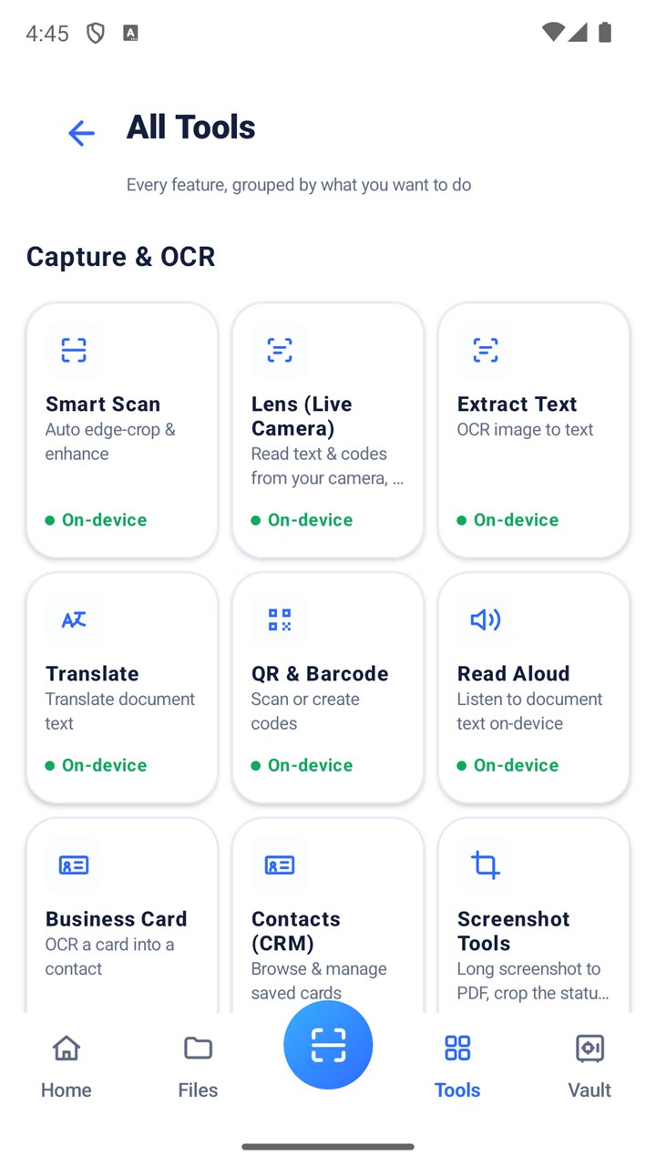 DocLens AI - all tools